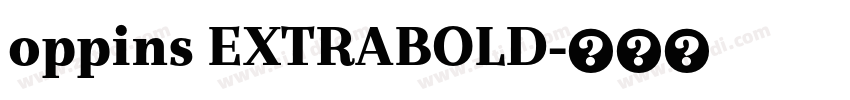 oppins EXTRABOLD字体转换